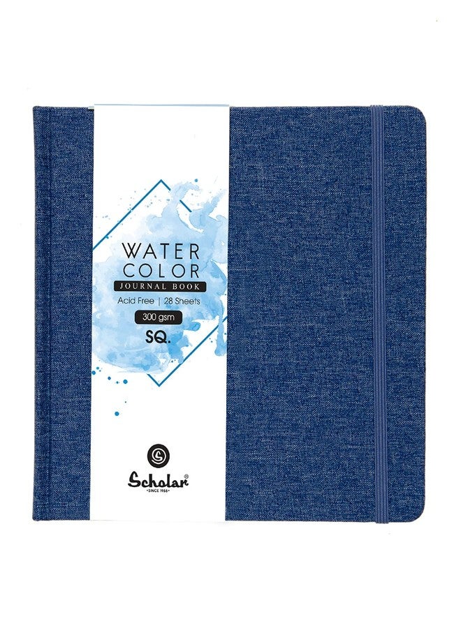 Scholar Watercolour Journal 300 GSM (SQ, Blue) - Image 1